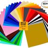 Permanent Adhesive Backed Vinyl 40 SHEETS $15.29!